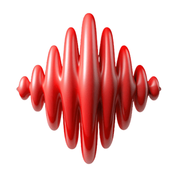 magnificent minimalist Sound Wave Abstract Visualization Blue Transparent Background genuine png