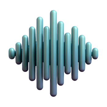 extraordinary minimalist Sound Waveform Frequency Spectrum Isolated original png