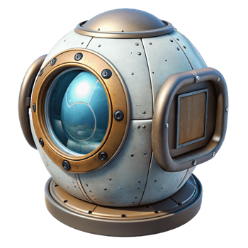 beautiful artistic Space Capsule Hatch Open in Space Transparent Background premium png