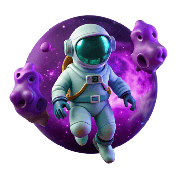 dramatic abstract A Lone Astronaut Clad in a Bioluminescen professional png
