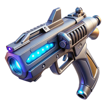 vibrant abstract A Futuristic Weapon with Intricate Glo exclusive png