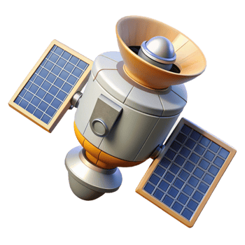 stunning creative Space Probe with Solar Panels Cutout on Transparent Background professional png