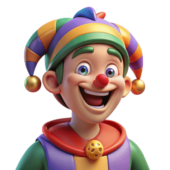 dramatic classic Portrait of a Mischievous Jester with Col exclusive png