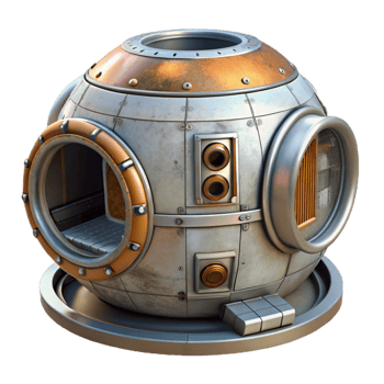 extraordinary abstract Space Station Module Cutout with Docking Port genuine png