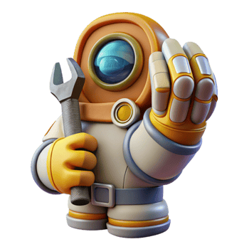 vibrant modern Space Suit Glove Holding Tool Cutout with Detailed Grip png