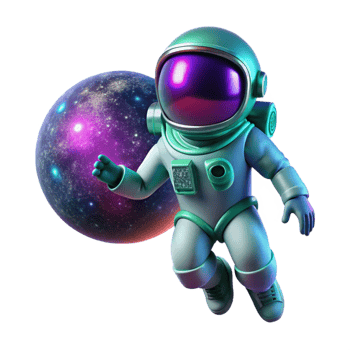 dramatic rustic A Lone Astronaut Clad in a Bioluminesce high resolution png