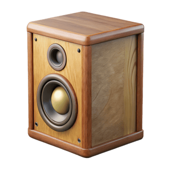 beautiful artistic Speaker Cabinet Wooden Enclosure Isolated Element Transparent Background png