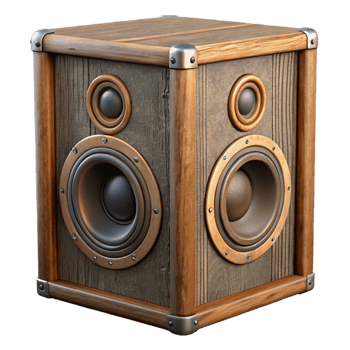 magnificent minimalist Speaker Cabinet Wooden Texture Cutout high resolution png