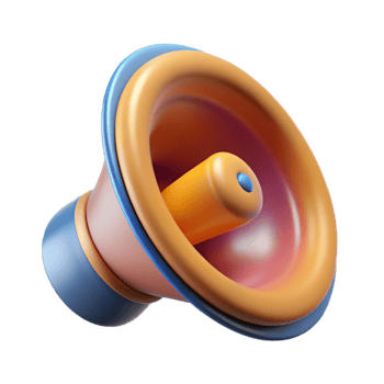 wonderful traditional Speaker Cone Vibrating Dynamic Blur Cutout Element original png