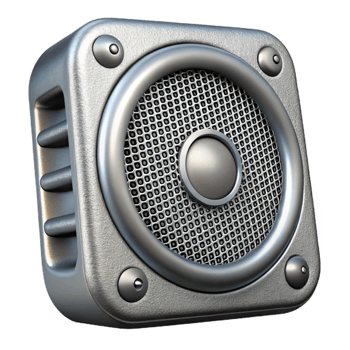 elegant creative Speaker Grill Detail Silver Isolated original png