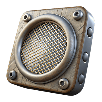 beautiful rustic Speaker Grille Metal Mesh Detail Isolated Element detailed png