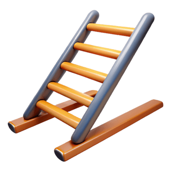 serene minimalist Speed Ladder Agility Training Isolated Cutout professional png