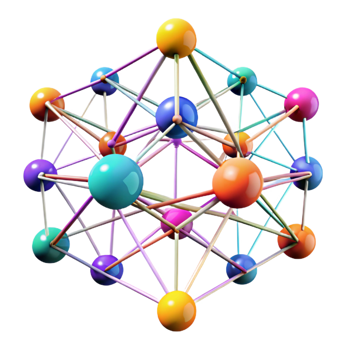 wonderful modern A Network of Interconnected Nodes Pulsati professional png