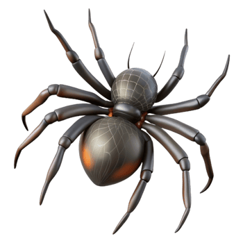 elegant modern Spider Spinning Web Transparent Background exclusive png