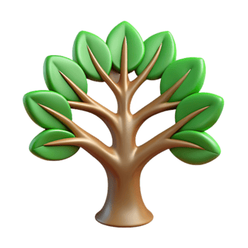 beautiful abstract Spiritual Symbol Tree of Life Green Leaves Cutout high quality png