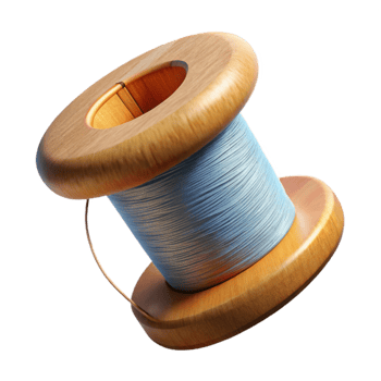 wonderful creative Spool of Thread and Needle Transparent Element exclusive png