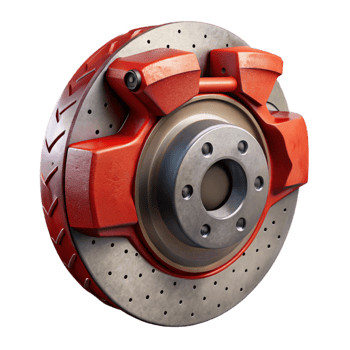 wonderful modern Sports Car Brake Caliper Isolated Element authentic png