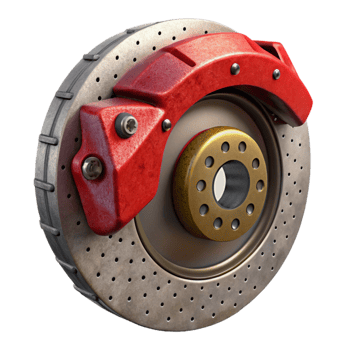 wonderful minimalist Sports Car Brake Caliper Isolated Element premium png