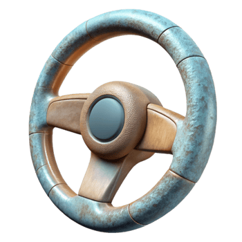 vibrant creative Sports Car Steering Wheel Cutout png