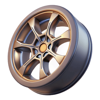 beautiful minimalist Sports Car Wheel Rim Design Cutout high resolution png