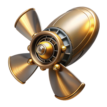 wonderful artistic A Steampunk Airship Propeller Intricat genuine png