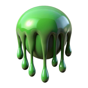 wonderful artistic Spray Paint Drip Effect Green Transparent Background original png