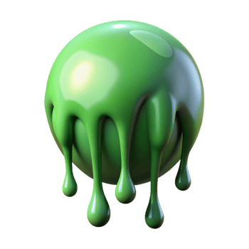 serene traditional Spray Paint Drip Effect Green Transparent Background original png