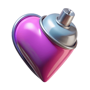 magnificent traditional Spray Paint Heart Graffiti Isolated File detailed png