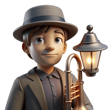 stunning classic Portrait of a Tired Musician with a Mel detailed png