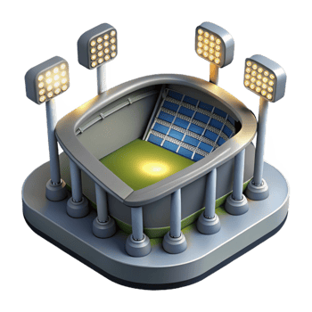 magnificent abstract Stadium Lights Night Scene Isolated Cutout high quality png