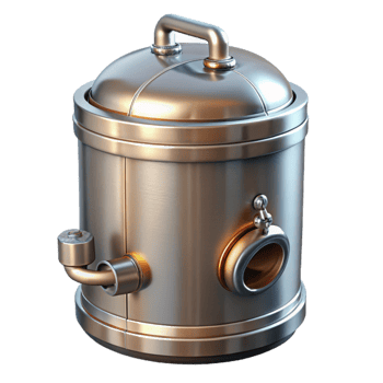 magnificent creative Stainless Steel Mash Tun Transparent Background genuine png