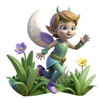 magnificent modern A Mischievous Pixie Flitting Through a M genuine png
