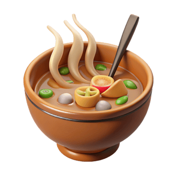 dramatic classic Steaming Bowl of Pho Noodle Soup Cutout genuine png