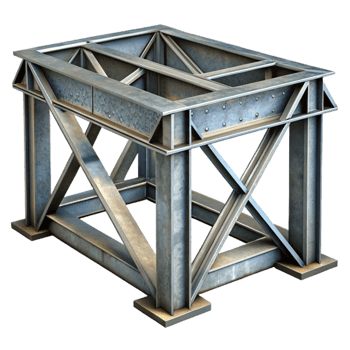 magnificent rustic Steel Beam Structure Industrial Design Cutout genuine png