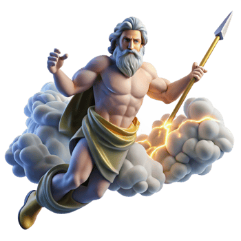 stunning modern Zeus Hurling a Thunderbolt from Mount O authentic png