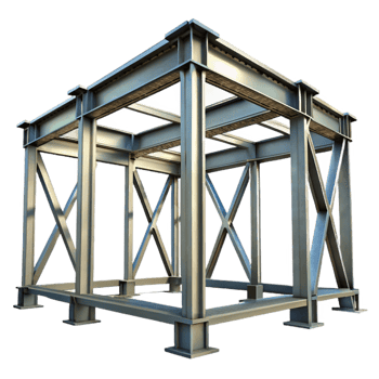 elegant classic Steel Beam Structure Isolated Transparent Background exclusive png