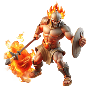 magnificent classic Ares the God of War Charging Into Batt high quality png