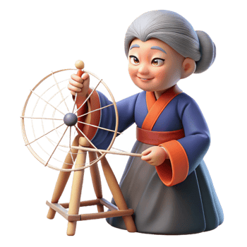 extraordinary vintage A Wise Old Jor Gumo Spinning Her Web D original png