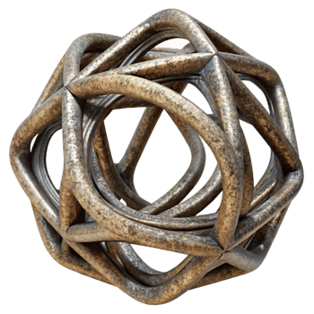 extraordinary contemporary Steel Wire Sculpture Abstract Form Cutout high quality png