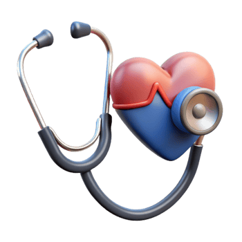 magnificent artistic Stethoscope and Heartbeat Monitor Medical Equipment Cutout professional png