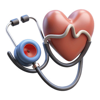 magnificent abstract Stethoscope and Heartbeat Monitor Medical Equipment Cutout original png