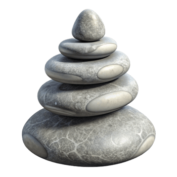 dramatic contemporary Stone Cairn Stacked Stones Transparent high quality png