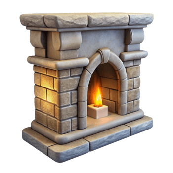 wonderful creative Stone Fireplace Mantel Detail Cutout authentic png
