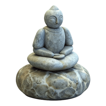 extraordinary rustic Stone Sculpture with Spiritual Meaning Transparent Background exclusive png