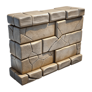 impressive creative Stone Wall Cracked Surface Texture Transparent Element professional png