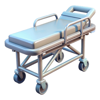 wonderful abstract Stretcher Empty Hospital Equipment Transparent Background detailed png