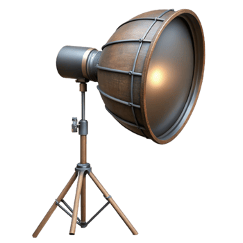 beautiful rustic Studio Lighting Equipment with Softbox Isolated detailed png