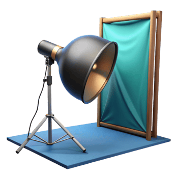 stunning classic Studio Lighting Setup with Softbox Cutout high resolution png