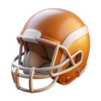elegant minimalist Studio Lit Football Helmet Transparent authentic png