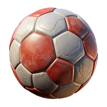 serene classic Studio Lit Soccer Ball Isolated premium png